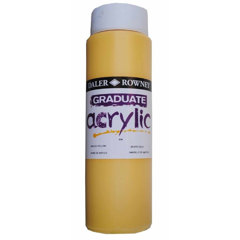 Acrylverf | Daler Rowney | Naples Yellow 634 | Graduate | 500 ml
