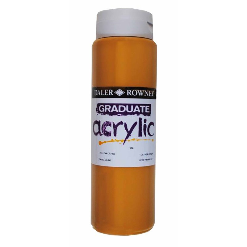 Acrylverf | Daler Rowney | Yellow Ochre 690 | Graduate | 500 ml 