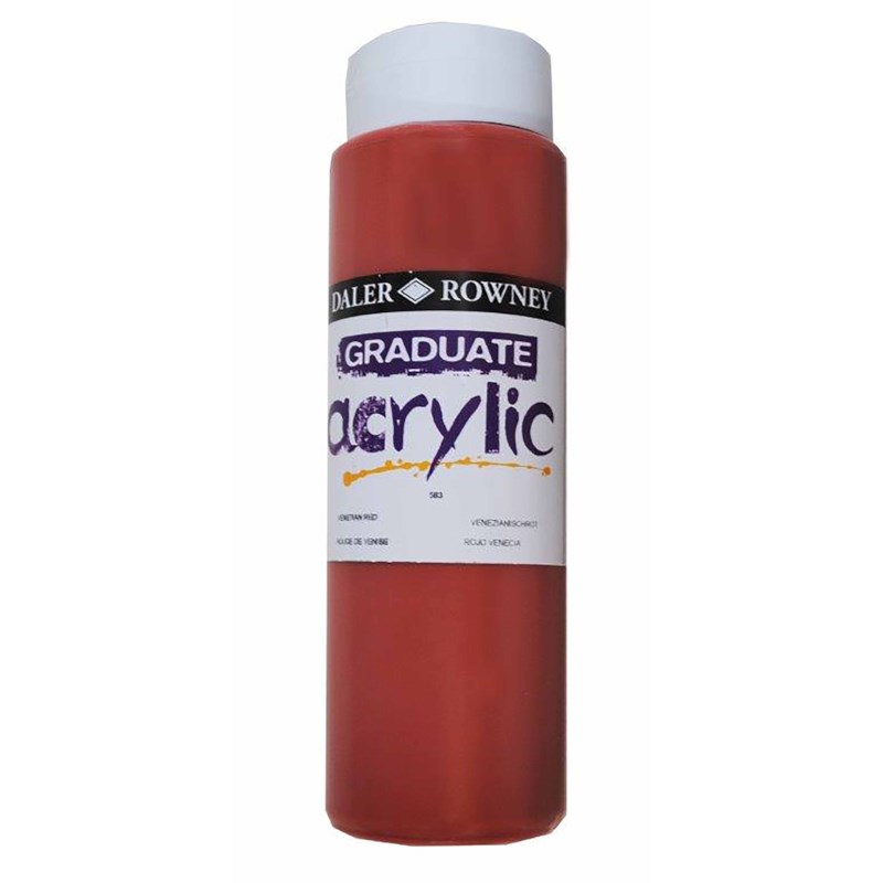 Acrylverf | Daler Rowney | Venetian Red 583 | Graduate | 500 ml 