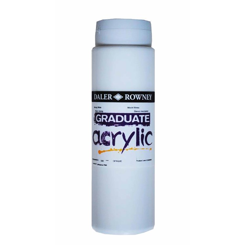Acrylverf | Daler Rowney | Mixing White 006 | Graduate | 500 ml 