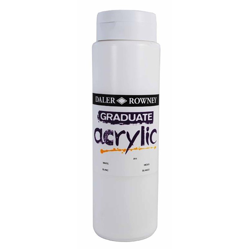 Acrylverf | Daler Rowney | White 011 | Graduate | 500 ml 