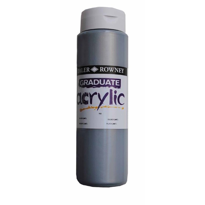 Acrylverf | Daler Rowney | Silver (Hue) 702 | Graduate | 500 ml 