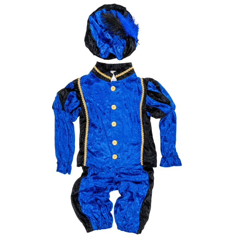 Verkleedkleding | Piet | Blauw | maat 116