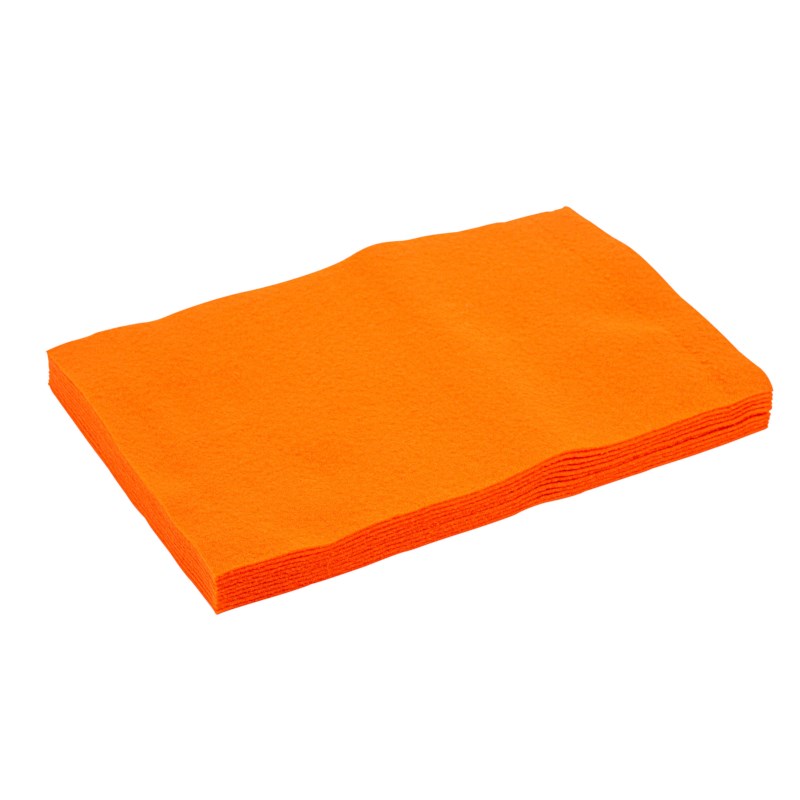 Vilt | Folia | 20 x 30 cm | Oranje | 10 vel