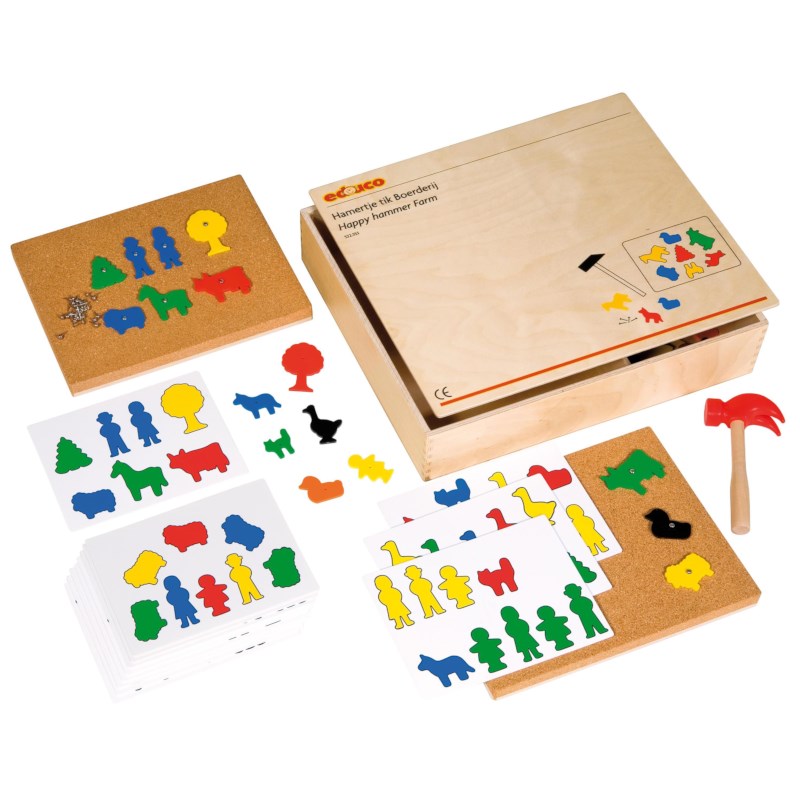 Hamertje tik - timmerplaat kurk  | Educo | Aanvulset | KLAP.