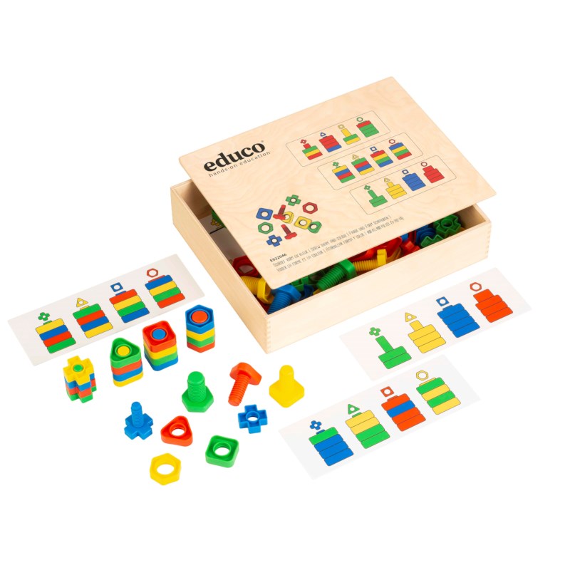 Schroef vorm en kleur | Educo | Spelkist | HOUVAST.