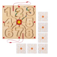 Motoriekbord - getallen tot 8 | Educo | Spelbord | Magneetpen | SPOORZOEKER.