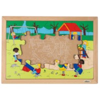 Kinderen - speeltuin | Educo | Legpuzzel | 24 puzzelstukken | HUMMEL.