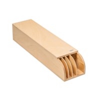 Vlechtstrokenbak | Hout |  53 x 12,7 x 7 cm