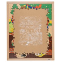 Boven en onder - het bos | Educo | Legpuzzel | 120 puzzelstukken | ONDERSTEBOVEN.