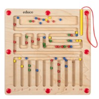 Motoriekbord - getallen tot 10 | Educo | Spelbord | Magneetpen | SPOORZOEKER.