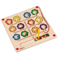 Motoriekbord - bloemen | Educo | Spelbord | Magneetpen | SPOORZOEKER.