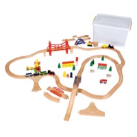 Treinset | Educo | Speelset | 116 elementen | SPEELWERELD.