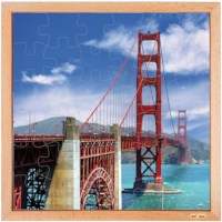 Amerika - Golden Gate | Educo | Legpuzzel | 36 puzzelstukken | TREKPLEISTER.