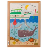 Boven en onder - in de zee | Educo | Legpuzzel | 28 puzzelstukken | ONDERSTEBOVEN.