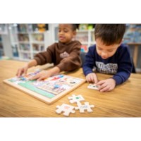 Getalbegrip - hoeveelheden tot 12 | Educo | Legpuzzel | Met omkeerstukken | 35 puzzelstukken | KEEROM.