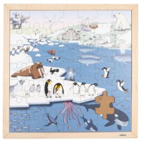 Leefgebieden - poolstreken | Educo | Legpuzzel | 49 puzzelstukken | NATUURLIJK.