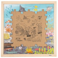Leefgebieden - koraal | Educo | Legpuzzel | 49 puzzelstukken | NATUURLIJK.