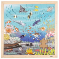 Leefgebieden - koraal | Educo | Legpuzzel | 49 puzzelstukken | NATUURLIJK.