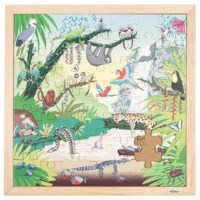 Leefgebieden - tropisch bos | Educo | Legpuzzel | 49 puzzelstukken | NATUURLIJK.