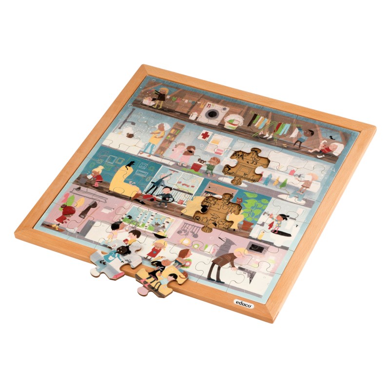 Hygiëne - persoonlijke verzorging | Educo | Legpuzzel | 49 puzzelstukken | GEZOND.