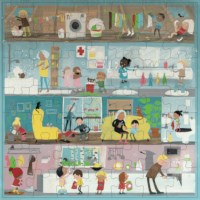 Hygiëne - persoonlijke verzorging | Educo | Legpuzzel | 49 puzzelstukken | GEZOND.