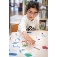 Combineer de 3 plaatjes | Educo | Spelkist | WOORDLINK.