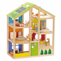 Poppenhuis alle seizoenen | HAPE | inclusief meubilair