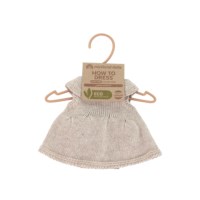 Jurk gebreid | Voor poppen van 32 cm