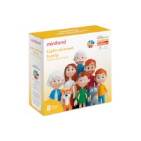 Poppenfiguurtjes familie | Miniland | Cartoon | 8-delig