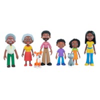 Poppenfiguurtjes familie | Miniland | Cartoon | 8-delig
