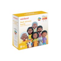 Poppenfiguurtjes familie | Miniland | Cartoon | 8-delig