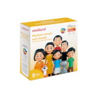 Poppenfiguurtjes familie | Miniland | Cartoon | 8-delig