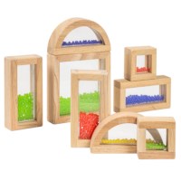 Sensorische blokken | Met kralen | 8-delig