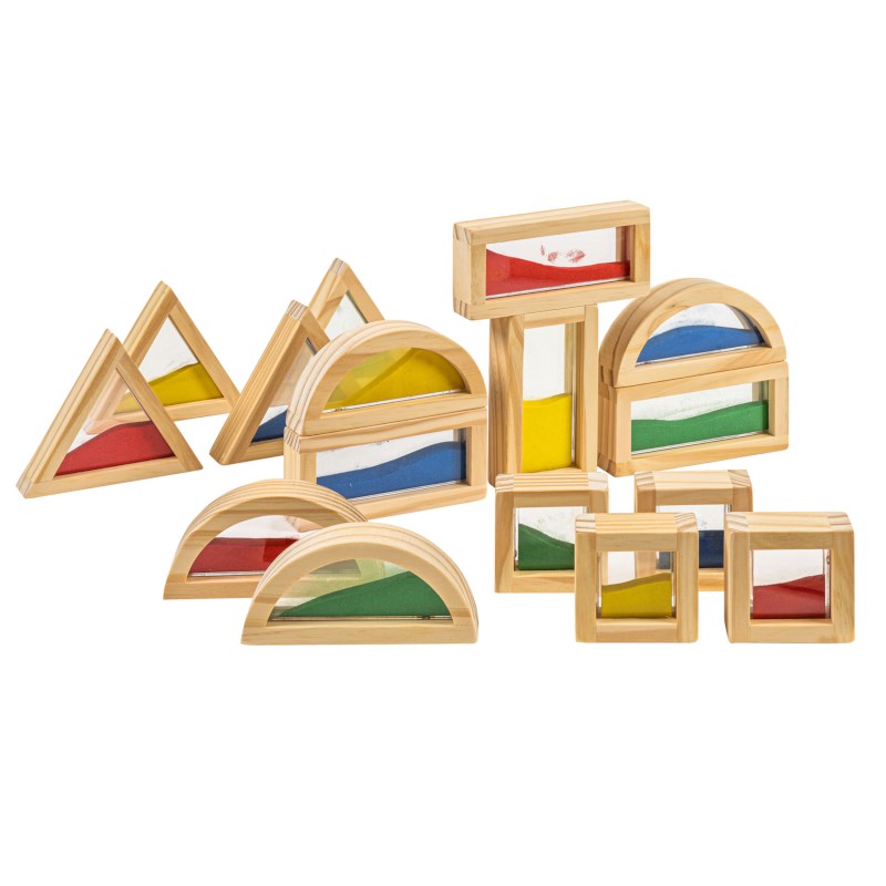 Sensorische blokken | Met zand | 16-delig