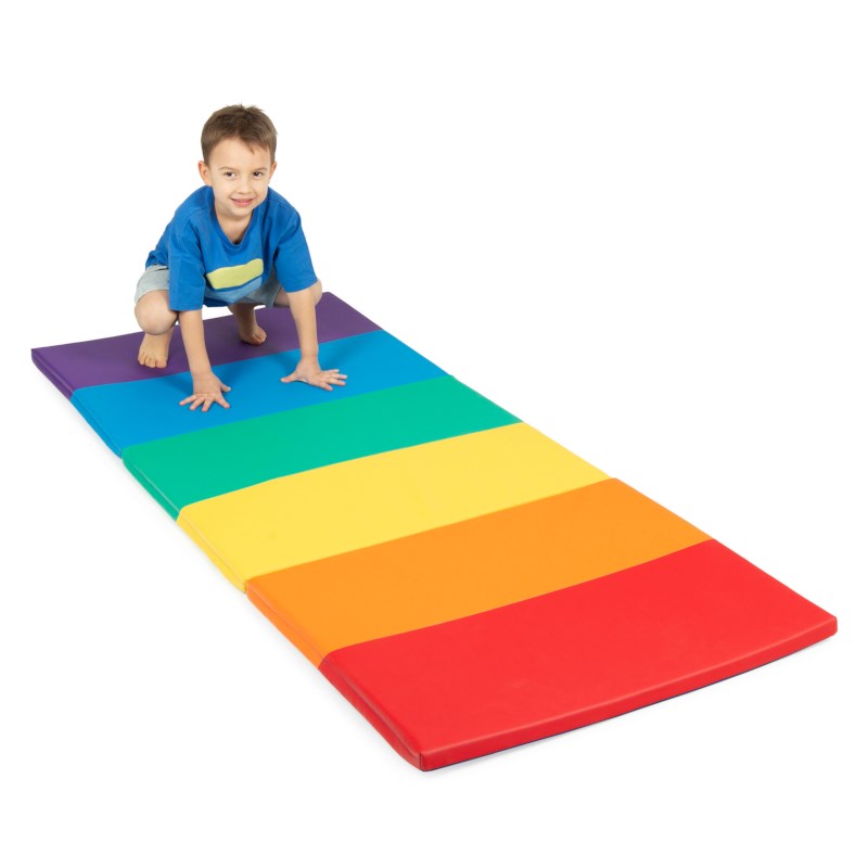 Gymmat | Opvouwbaar |  Regenboog | 180 x 78 x 3 cm