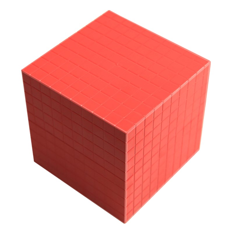 Duizendkubus rood | Wissner | MAB materiaal