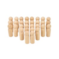 Speelfiguren | Hout | Set à 30 stuks