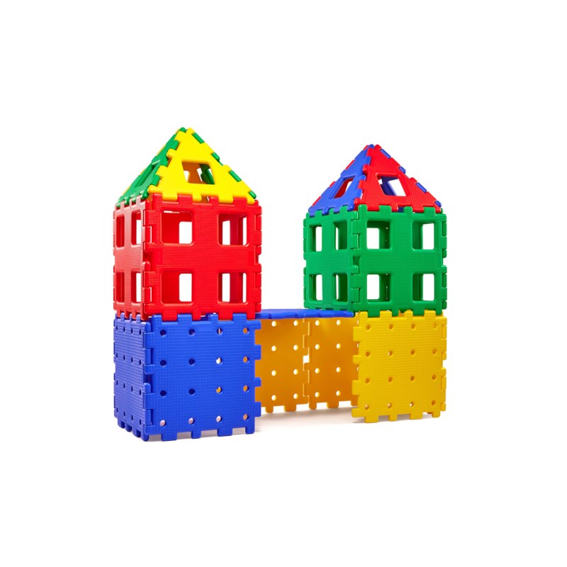 Constructieset XL | Polydron | Gekleurd