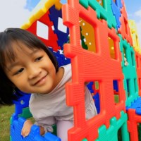 Constructieset XL | Polydron | Gekleurd