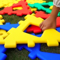 Constructieset XL | Polydron | Gekleurd