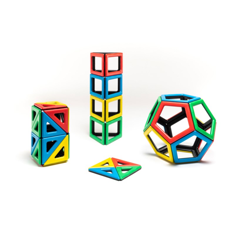 Magnetische bouwblokken | Polydron | 48-delig
