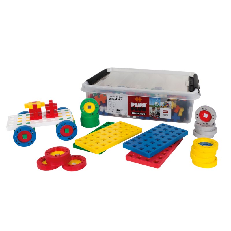Plus-Plus Education | BIG | Mix kleuren | Met wielen en onderplaat | 200-delig