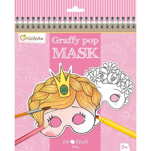 Maskers | Meisjes | Karton | 21 x 20 cm | 24 stuks 