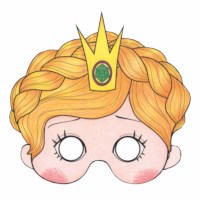 Maskers | Meisjes | Karton | 21 x 20 cm | 24 stuks 