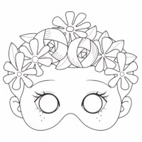 Maskers | Meisjes | Karton | 21 x 20 cm | 24 stuks 