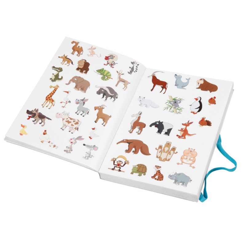 Stickerboek | Diverse motieven | 11,5 x 17 cm | 2800 stickers 