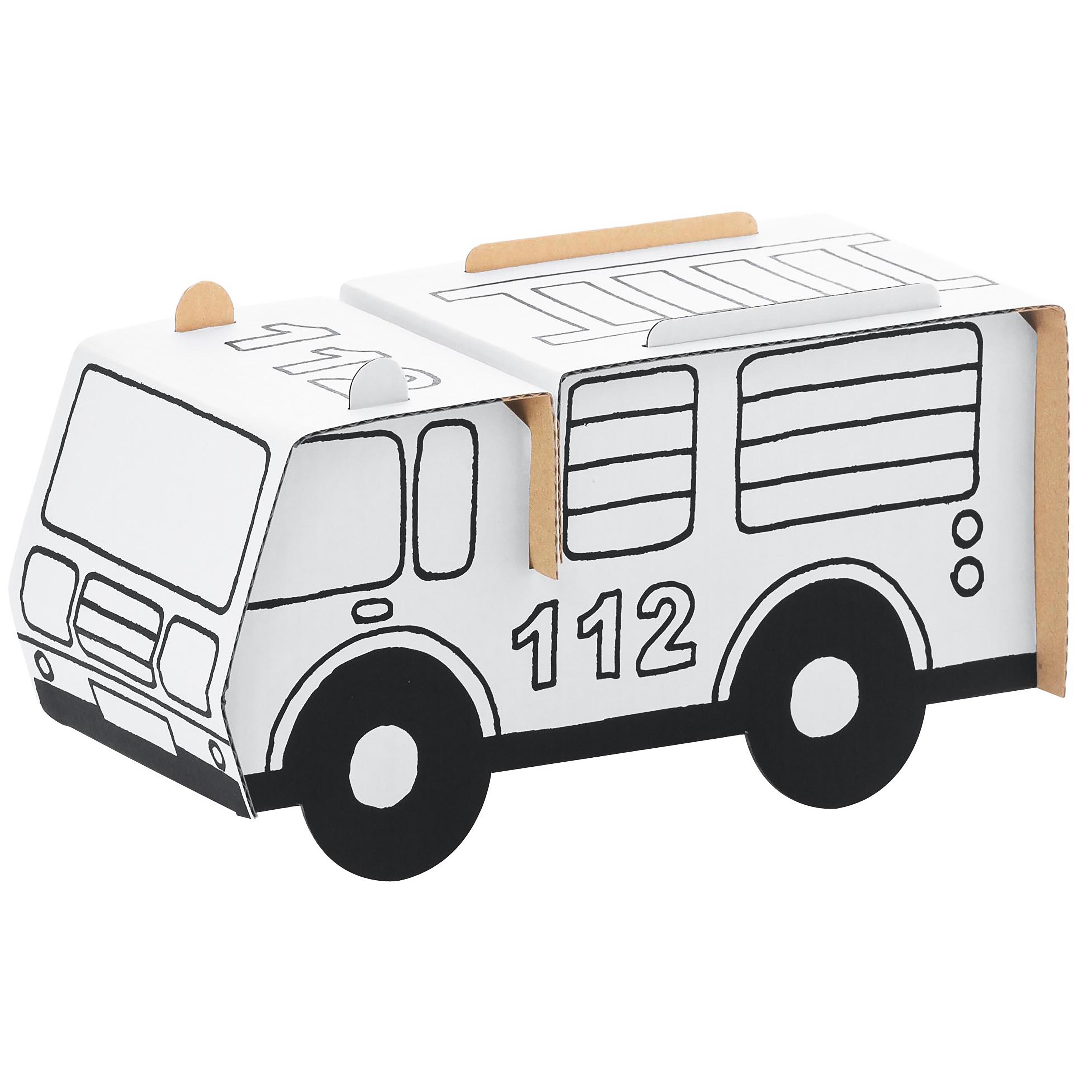 Bouwpakket karton | Brandweerwagen