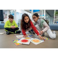 Driehoekenspel - kleurenkunst | Educo | Spelkist | FIGUURLIJK.