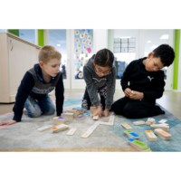 Rekendomino - delen | Oefenmateriaal | 110 stenen